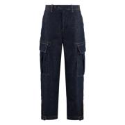 Cargo Jeans med Velvet Inserts