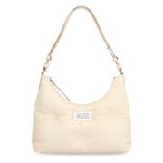 Quiltet skinn hobo-veske