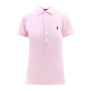 Brodert Bomull Polo Shirt