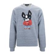 Menns Grafisk Crewneck Genser