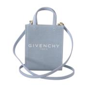 Chic Cloud Blue Cotton Mini Bag