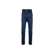 Menns Knapp Jeans