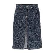 Boucle Denim Skjørt