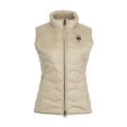 Stilig Beige Quiltet Vest