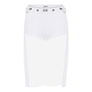 Hvit Bomull Logo Patch Shorts