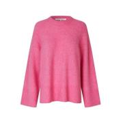 Pink Cosmos Strikket Raglan Genser