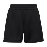 Sorte Shorts med buet logo