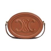 Oval Triomphe Skinn Crossbody Veske