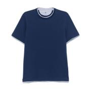 Lagdelt Design Navy Blue T-skjorte