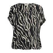 Zebra Print Top & T-Shirt