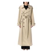 Lys Beige Bomull Twill Trench Coat