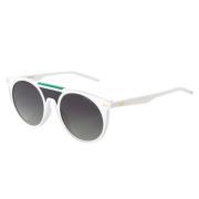 Hvit Unisex Solbrille Acetat Stil