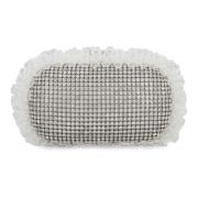 Rhinestone Clutch med Volanger og Kjede