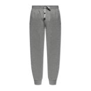 Sweatpants med logo applikasjon