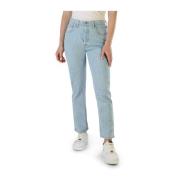 Kvinner Wedgie Straight Jeans Lys Vask