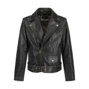 Vintage Leather Biker Jacket