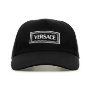 Stilig Svart Bomull Baseball Cap