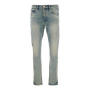 Slim-Fit Lys Blå Denim Jeans