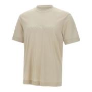 Maxi Logo Beige T-shirt