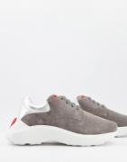 Love Moschino logo sole trainers in grey