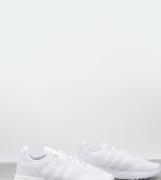 adidas Originals ZX 1K Boost trainers in triple white
