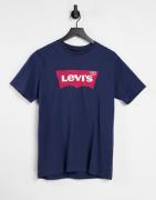 Levi's t-shirt batwing logo in navy-Blue