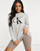 Calvin Klein Jeans logo sweatshirt-Grey