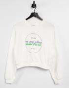 Levi's raglan sweatshirt with circle logo in white
