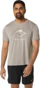 Asics Men's Fujitrail Logo Short Sleeve Top Moonrock/Mantle Green/Oatm...