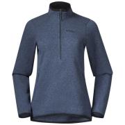 Bergans Women's Kamphaug Knitted Half Zip Orion Blue