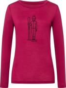 super.natural Women's Skianto Long Sleeve Sangria/Black Ink