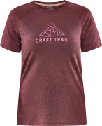 Craft Women's Advance Trail Wool Short Sleeve Tee Punsch/Melange