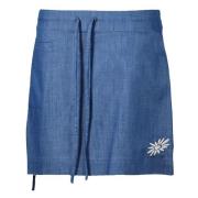 Skhoop Women's Samira Short Skirt  Denim