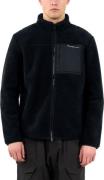 Knowledge Cotton Apparel Men's Teddy Fleece Zip Sweat Black Jet