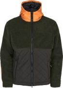 Knowledge Cotton Apparel Men's Outdoor Teddy Mix Jacket Forrest Night