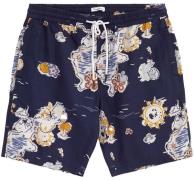 Knowledge Cotton Apparel Men's Boardwalk Shorts With Elastic Waist Nig...