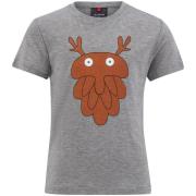 Ulvang Kids' Piny Grapich Tee Grey Melange/Mango