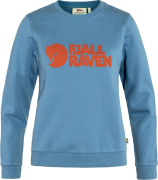 Fjällräven Women's Fjällräven Logo Sweater Dawn Blue/Terracotta Brown