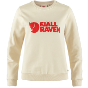 Fjällräven Women's Fjällräven Logo Sweater Chalk White-Flame Orange