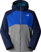 The North Face Men's Stratos Hooded Jacket Monument Grey/TNF Blue/Summ...