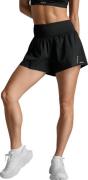 2XU Women's Aero Hi-Rise 2-In-1 3 Inch Shorts Black/silver Reflective