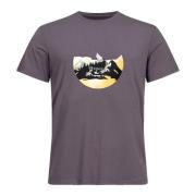 Urberg Men's Printed Tree Tee Plum Kitten/mountain