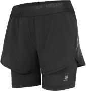 Hellner Women's Kelva 2-In-1 Running Long Tights Black Beauty/black Be...