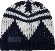 Varg Unisex Bräcke Knitted Beanie Dark Blue With Off White
