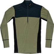 Devold Men's Lauparen Merino 190 Zip Neck Ink/Lichen/Black