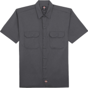 Dickies Men's Work Shirt Shortsleeve Rec Charcoal Grey