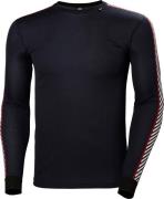 Helly Hansen Men's HH Lifa Stripe Long-Sleeve Crew Base Layer Navy