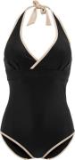 Swegmark Haiti Halterneck Swimsuit Black/beige
