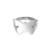 Jane Kønig Butterfly Signet Ring Sølv BSR-HS23-S