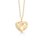 Mads Z Heart Halskjede 14 kt. Gull 0,03 ct. 1521052